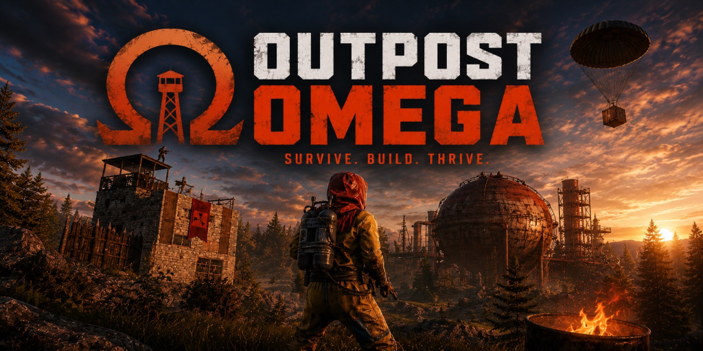 Баннер сервера Outpost Omega | PVE | Build | Explore | Thrive
