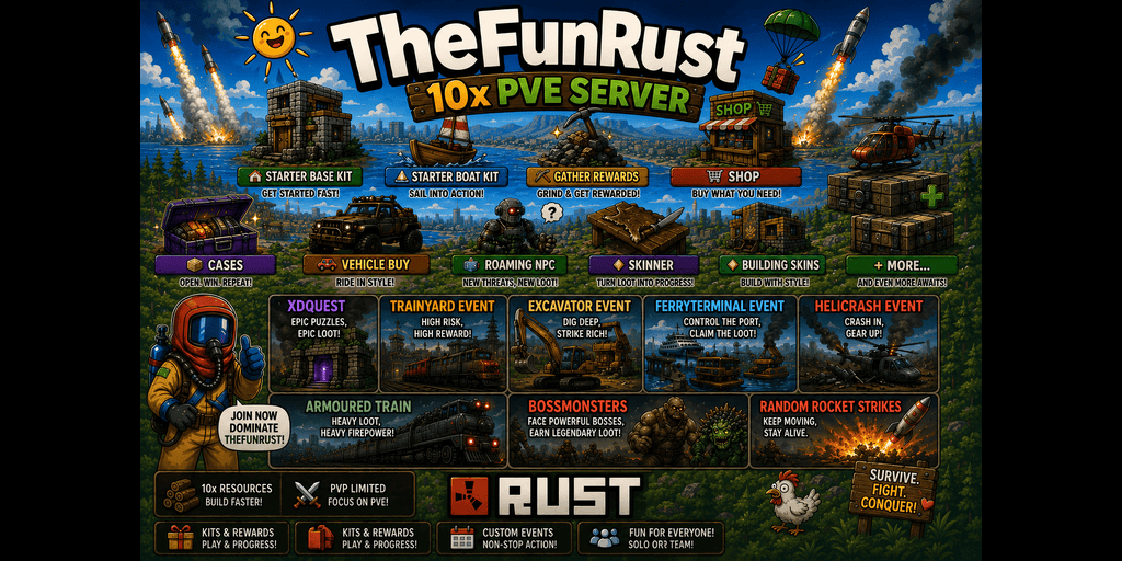 TheFunRust PVE x10 Server