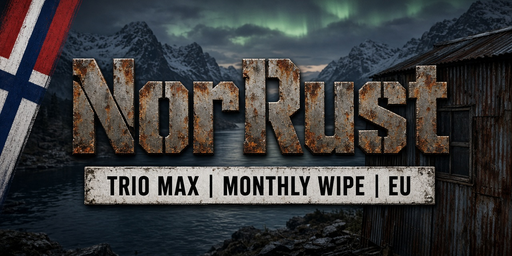 NorRust | Trio Max | Monthly Wipe | Kits | Shop | EU banner